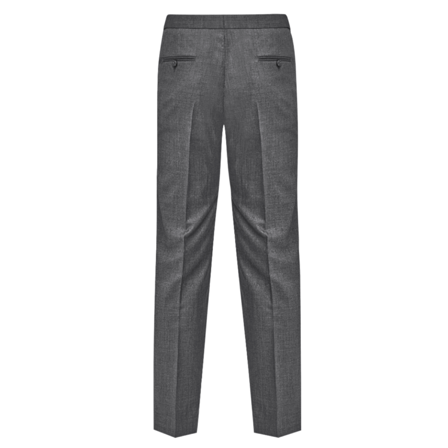 Veleny Men’s Wool Blend Trousers – Satin Stripe Formal Pants - Image 3