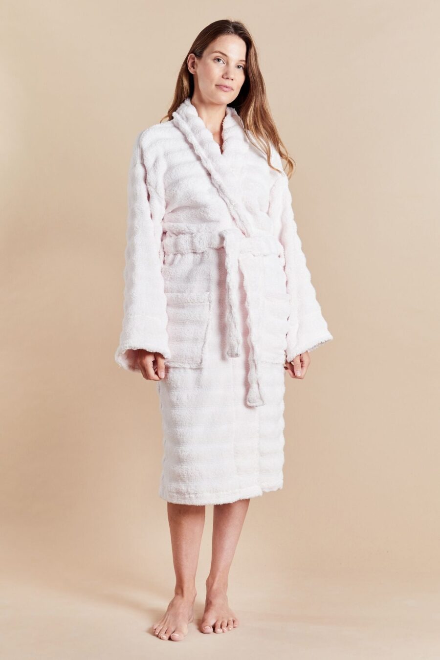 Veleny Women’s Towelling Dressing Gown – Soft Cotton Robe in Oceania Blue - Image 2