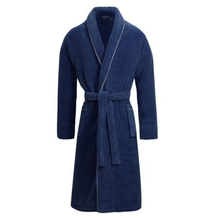 Veleny Women’s Towelling Bathrobe – Soft Cotton Dressing Gown in White